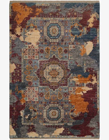 3' 3 x 4' 11 Hand Knotted Mamluk Ziegler Rug
