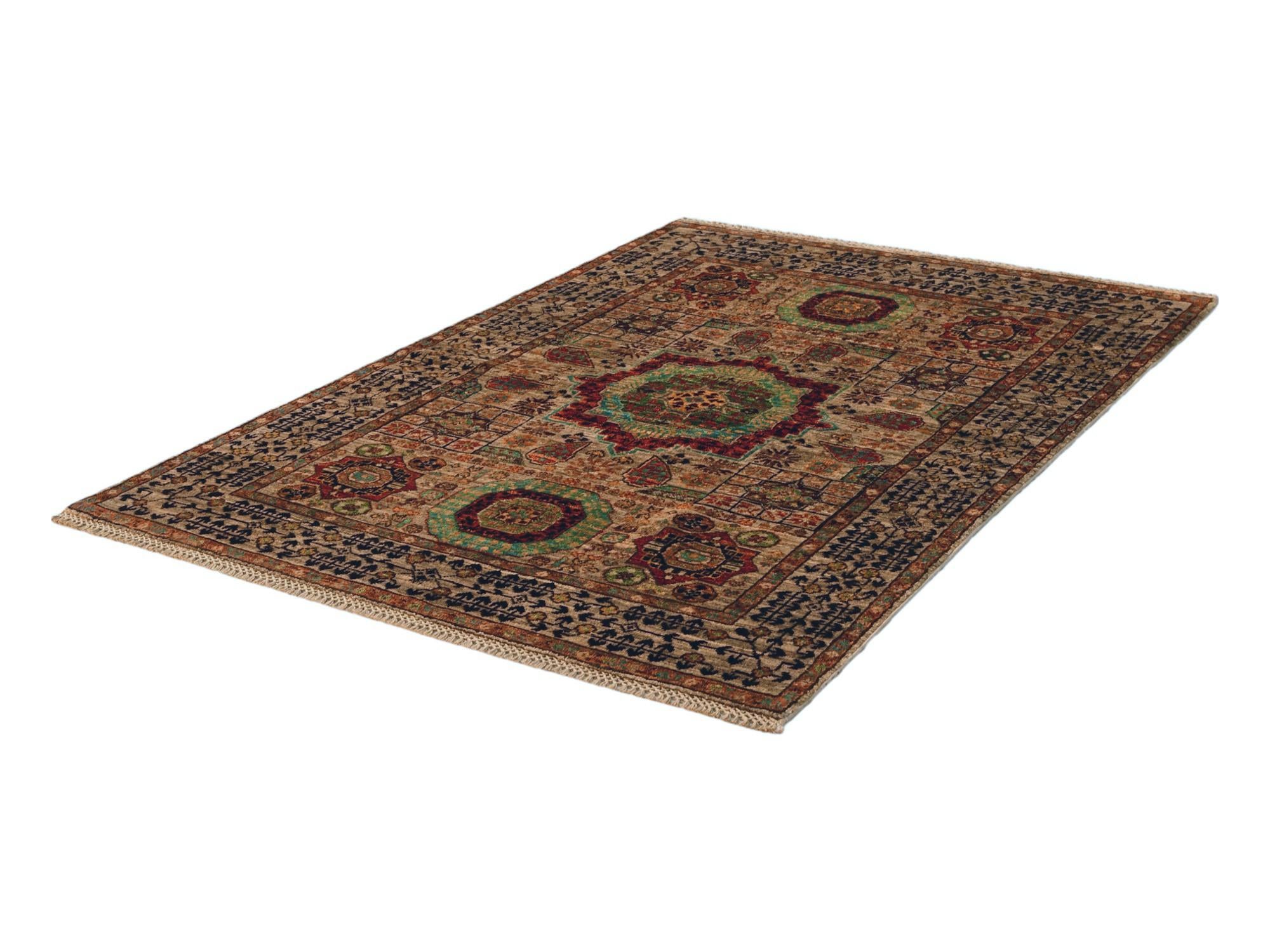 3' 5 x 4' 11 Hand Knotted Mamluk Ziegler Rug