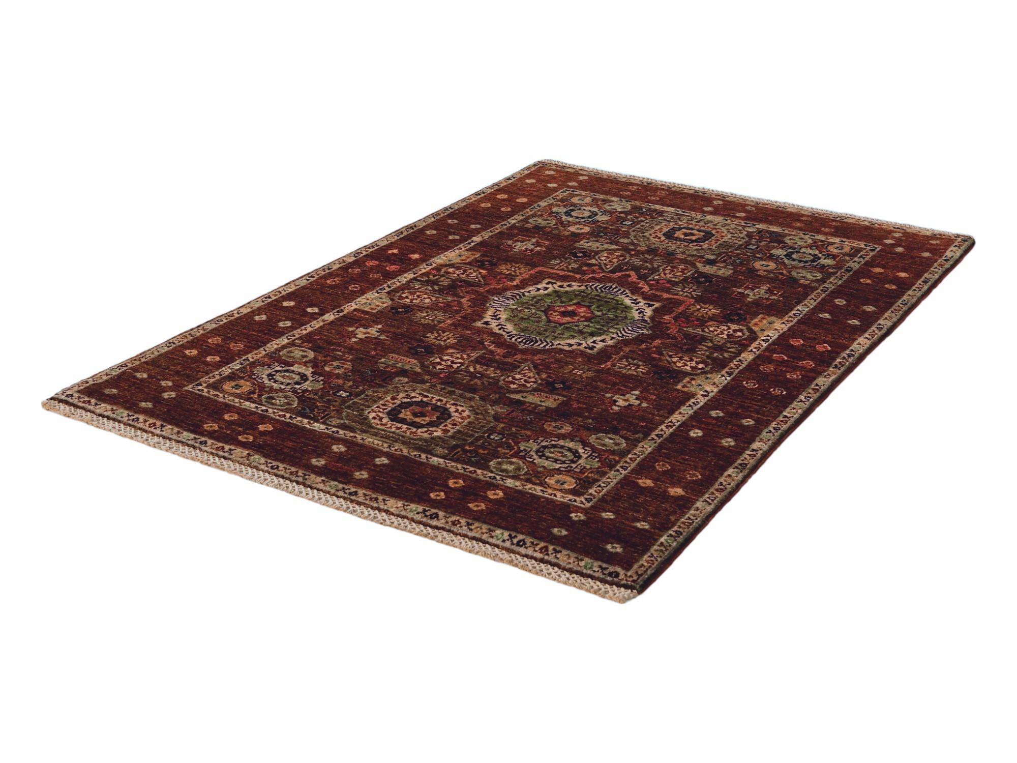 3' 5 x 5' Hand Knotted Mamluk Ziegler Rug