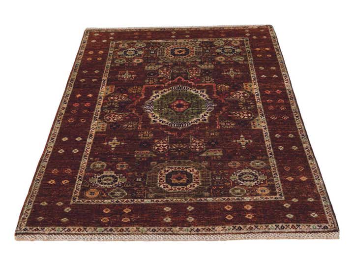 3' 5 x 5' Hand Knotted Mamluk Ziegler Rug