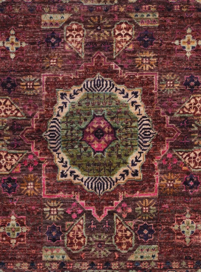 Detail image of 3' 5 x 5' Hand Knotted Mamluk Ziegler Rug
