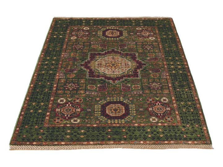 3' 5 x 4' 11 Hand Knotted Mamluk Ziegler Rug