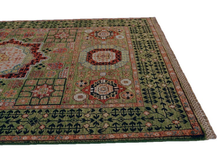 Detail image of 3' 5 x 4' 11 Hand Knotted Mamluk Ziegler Rug