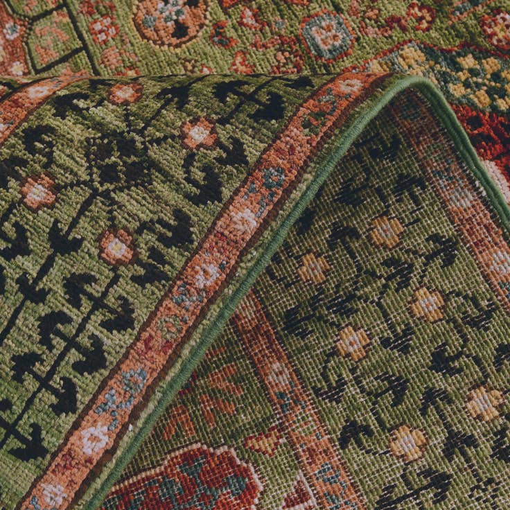 Detail image of 3' 5 x 4' 11 Hand Knotted Mamluk Ziegler Rug