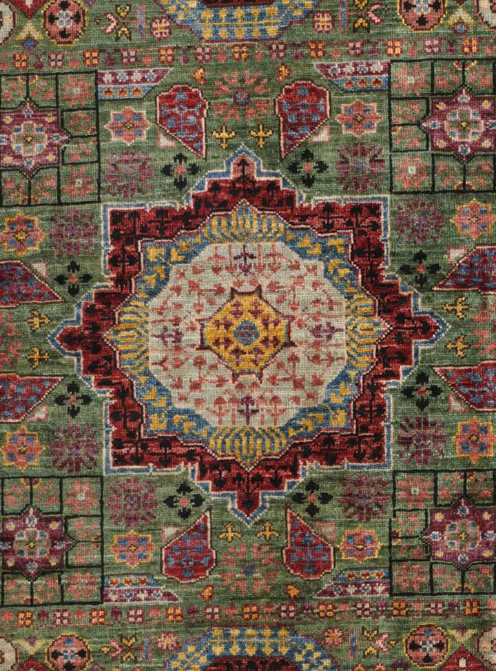 3' 5 x 4' 11 Hand Knotted Mamluk Ziegler Rug