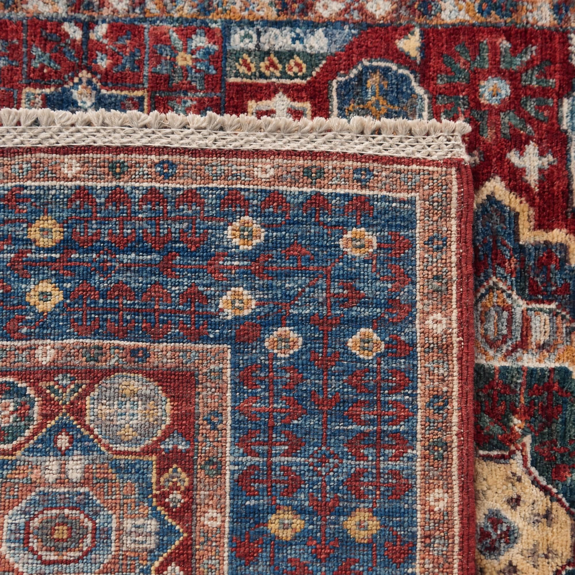 100cm x 155cm Hand Knotted Mamluk Ziegler Rug