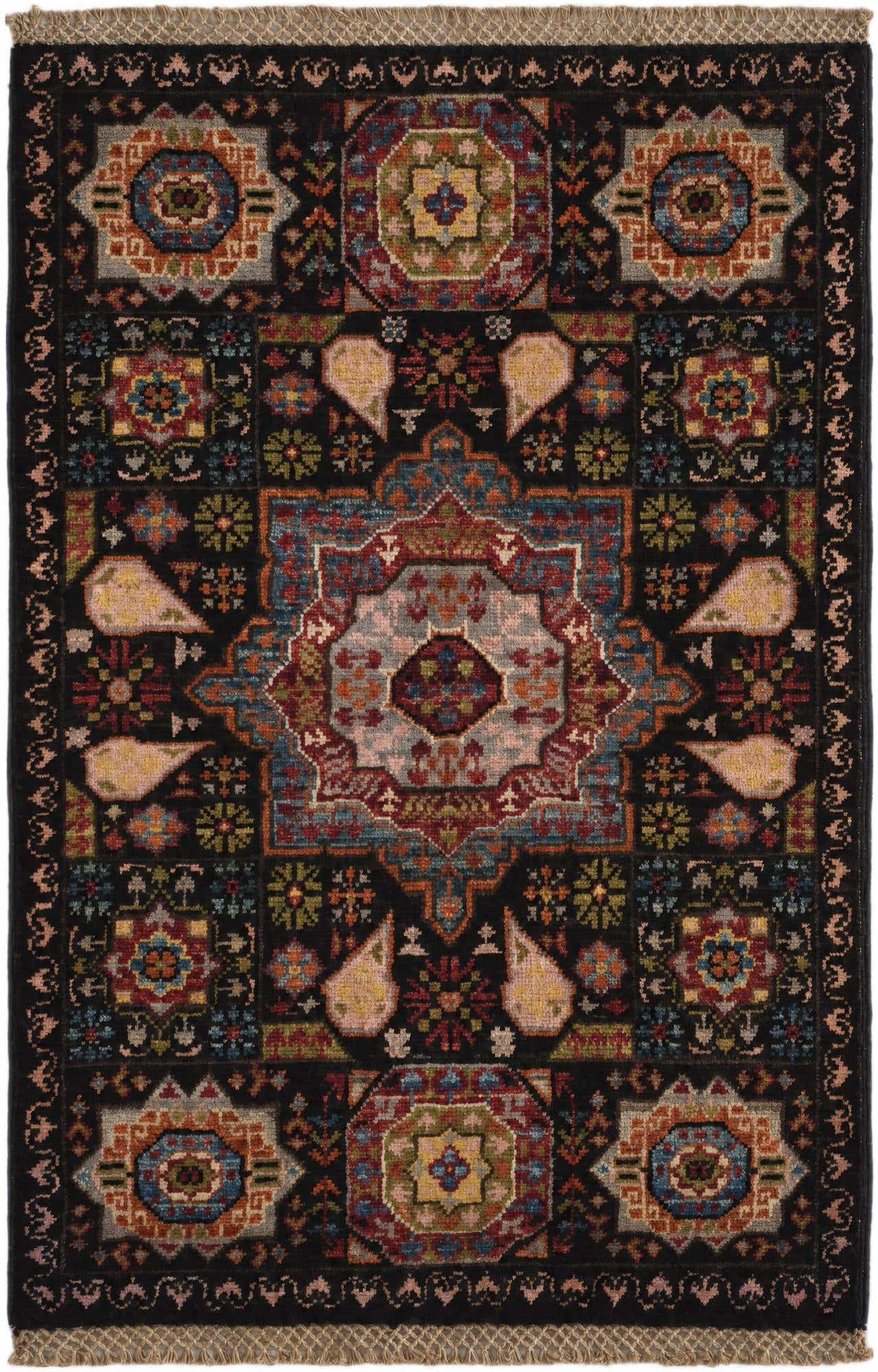 2' x 2' 11 Hand Knotted Mamluk Ziegler Rug