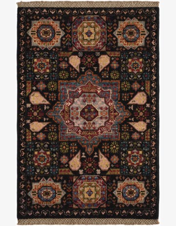 2' x 2' 11 Hand Knotted Mamluk Ziegler Rug