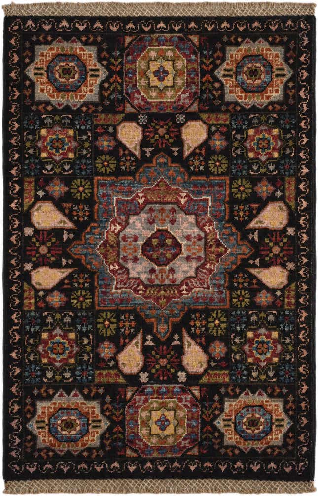 2' x 2' 11 Hand Knotted Mamluk Ziegler Rug