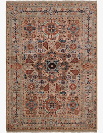 3' 7 x 4' 11 Hand Knotted Mamluk Ziegler Rug