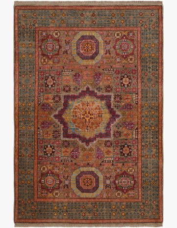 3' 5 x 5' 1 Hand Knotted Mamluk Ziegler Rug