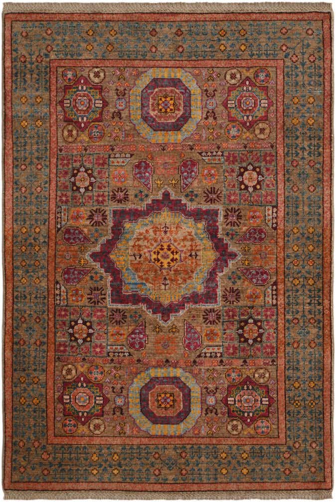 3' 5 x 5' 1 Hand Knotted Mamluk Ziegler Rug