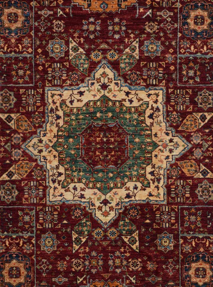 6' 9 x 9' 9 Hand Knotted Mamluk Ziegler Rug