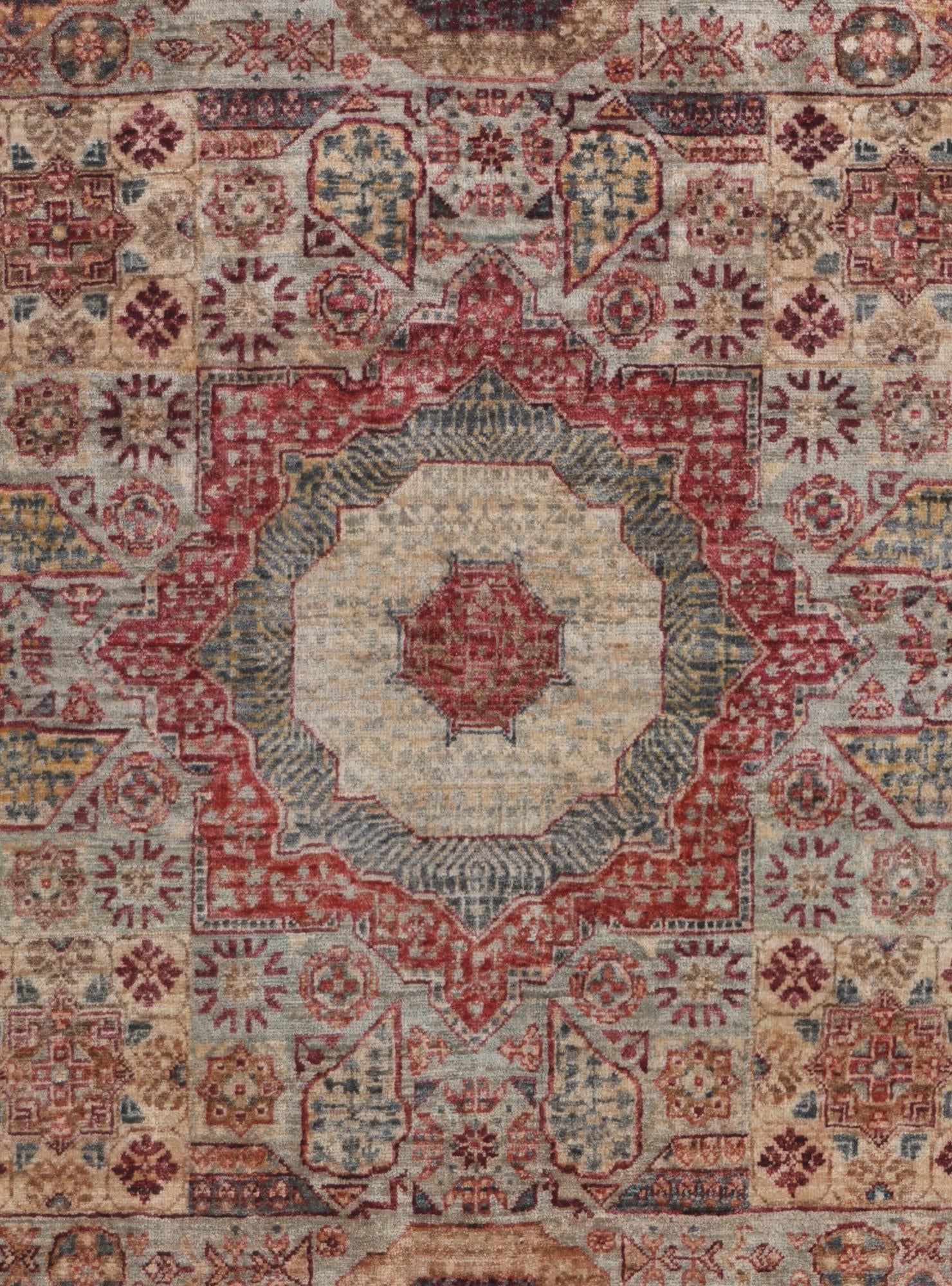 5' x 6' 7 Hand Knotted Mamluk Ziegler Rug