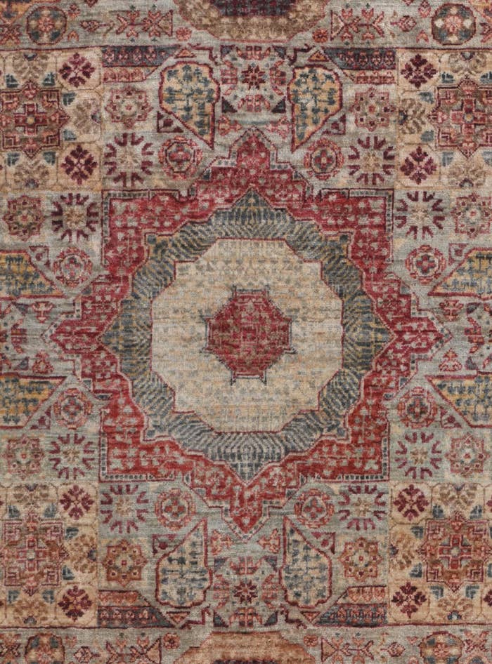Detail image of 5' x 6' 7 Hand Knotted Mamluk Ziegler Rug