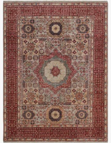 5' x 6' 7 Hand Knotted Mamluk Ziegler Rug
