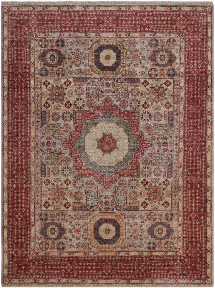 5' x 6' 7 Hand Knotted Mamluk Ziegler Rug