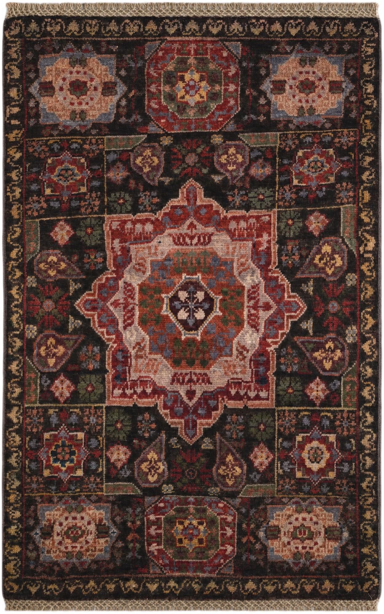 2' x 3' Hand Knotted Mamluk Ziegler Rug
