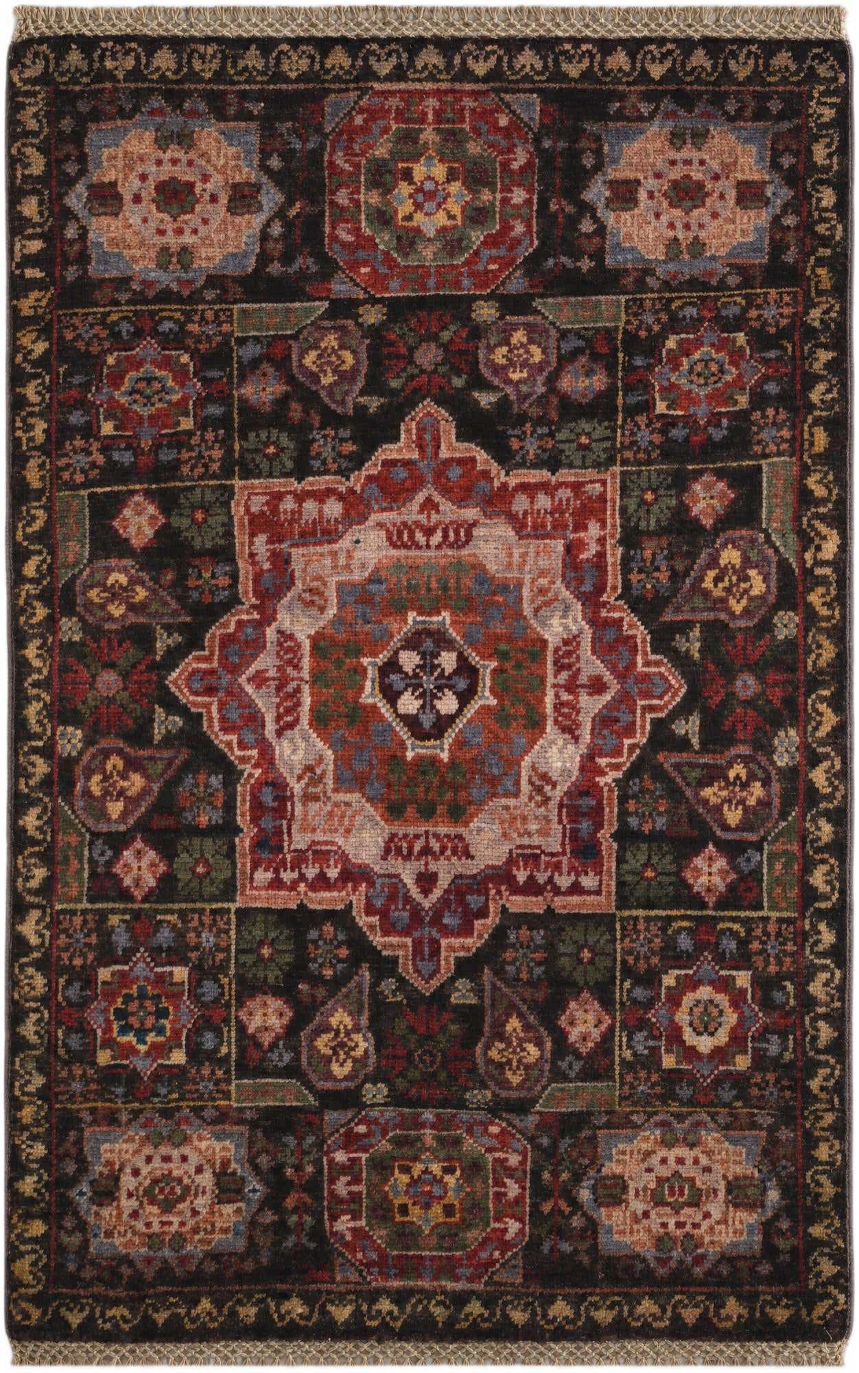 2' x 3' Hand Knotted Mamluk Ziegler Rug