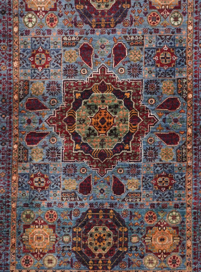 Detail image of 3' 5 x 5' Hand Knotted Mamluk Ziegler Rug