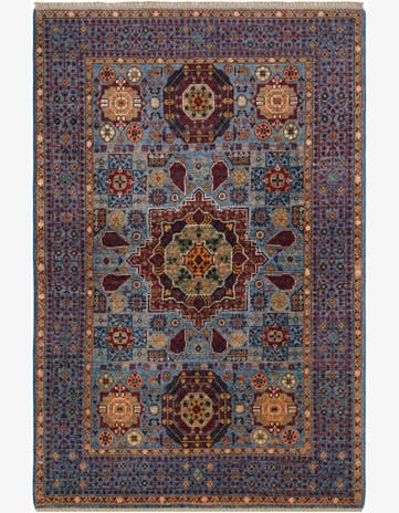 3' 5 x 5' Hand Knotted Mamluk Ziegler Rug
