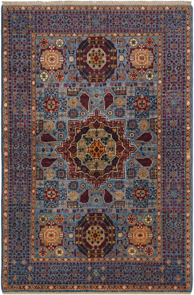 3' 5 x 5' Hand Knotted Mamluk Ziegler Rug