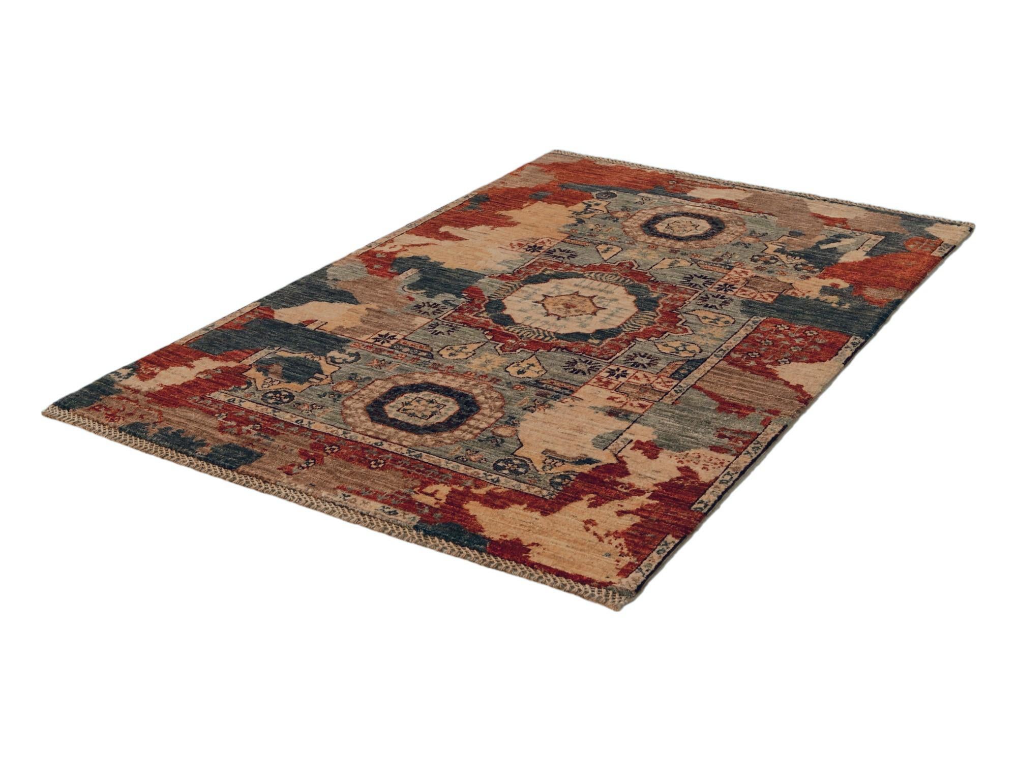 3' 3 x 4' 10 Hand Knotted Mamluk Ziegler Rug
