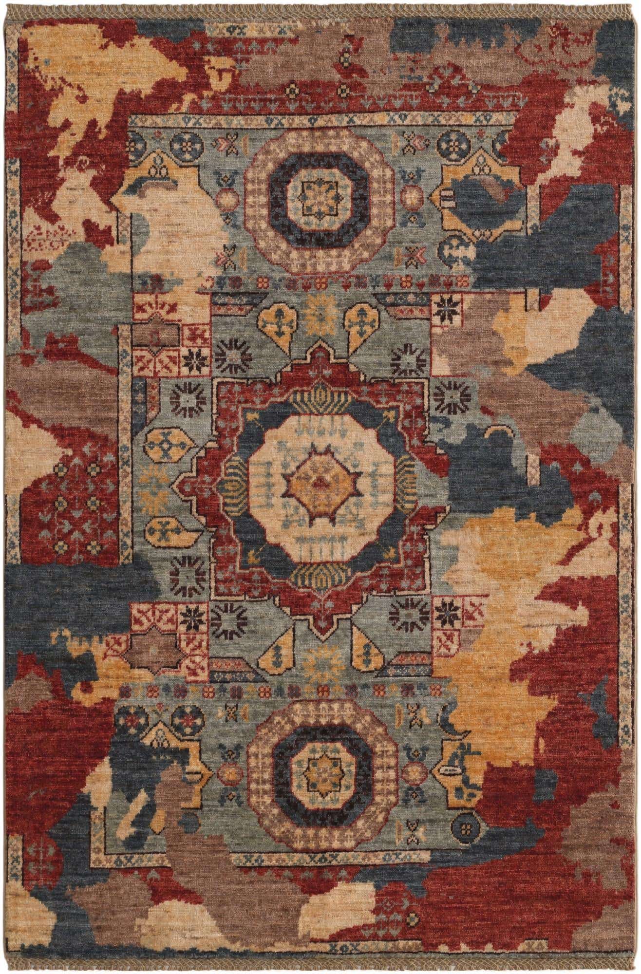 3' 3 x 4' 10 Hand Knotted Mamluk Ziegler Rug
