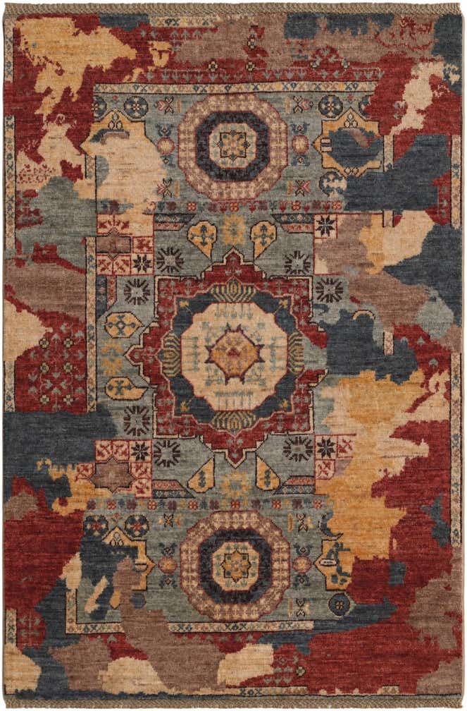 3' 3 x 4' 10 Hand Knotted Mamluk Ziegler Rug