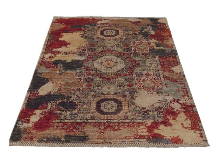 3' 4 x 5' Hand Knotted Mamluk Ziegler Rug