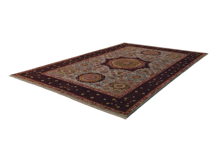 Detail image of 6' x 8' 10 Hand Knotted Mamluk Ziegler Rug