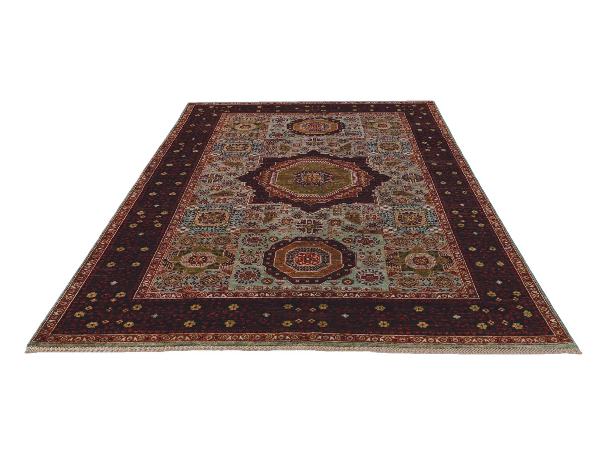 6' x 8' 10 Hand Knotted Mamluk Ziegler Rug