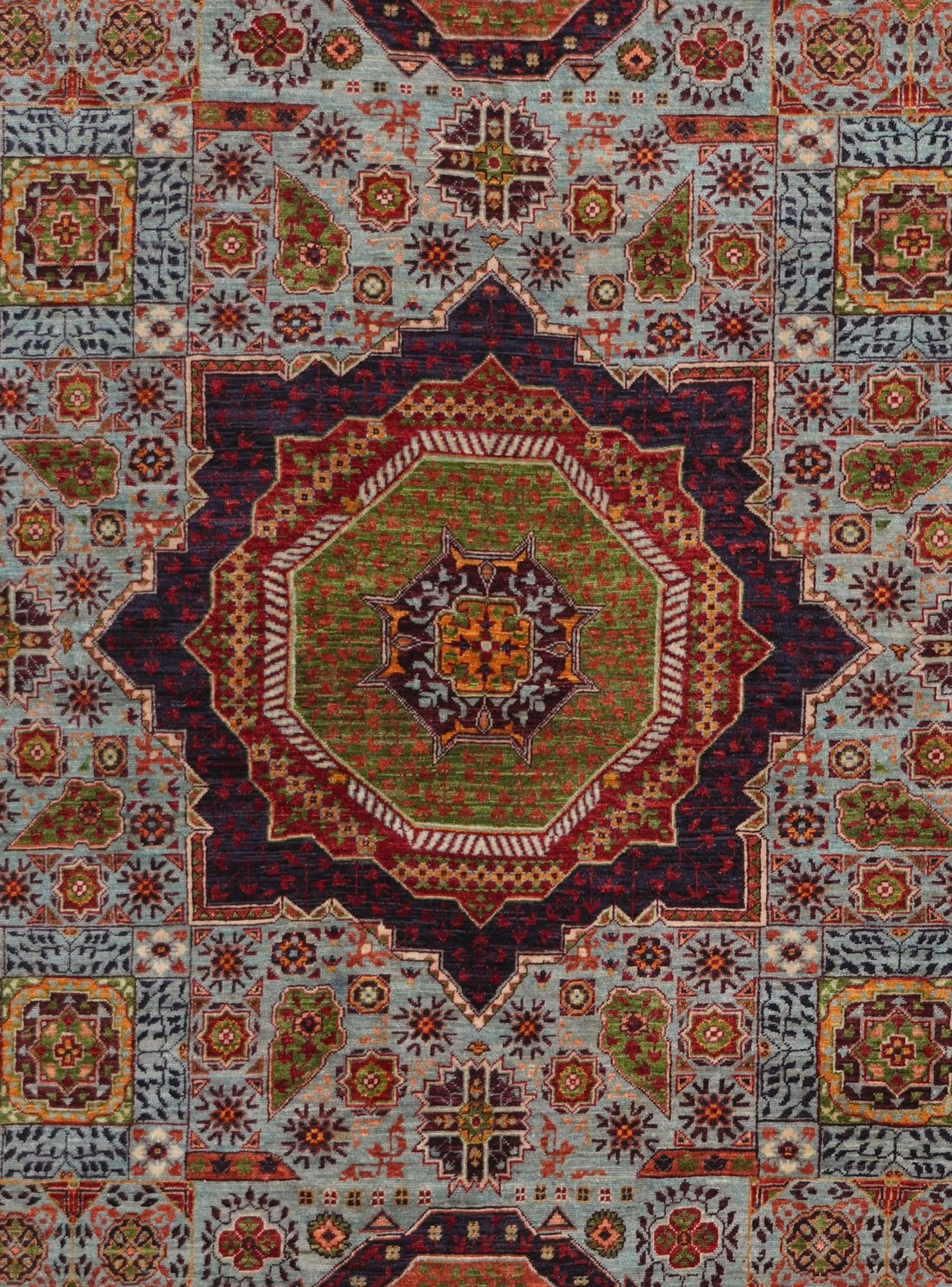 6' x 8' 10 Hand Knotted Mamluk Ziegler Rug