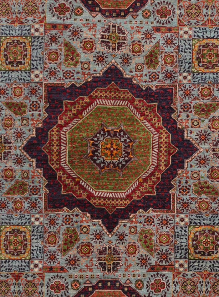 Detail image of 6' x 8' 10 Hand Knotted Mamluk Ziegler Rug