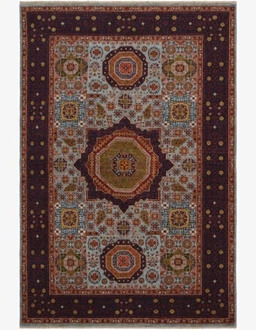 6' x 8' 10 Hand Knotted Mamluk Ziegler Rug