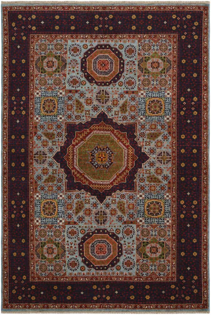 6' x 8' 10 Hand Knotted Mamluk Ziegler Rug