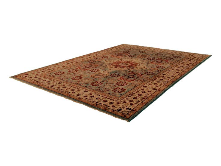 Detail image of 5' 7 x 7' 9 Hand Knotted Mamluk Ziegler Rug