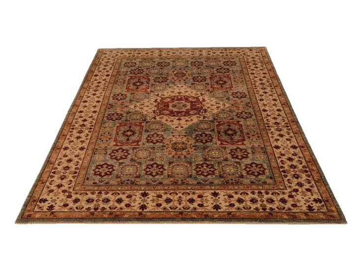 Detail image of 5' 7 x 7' 9 Hand Knotted Mamluk Ziegler Rug