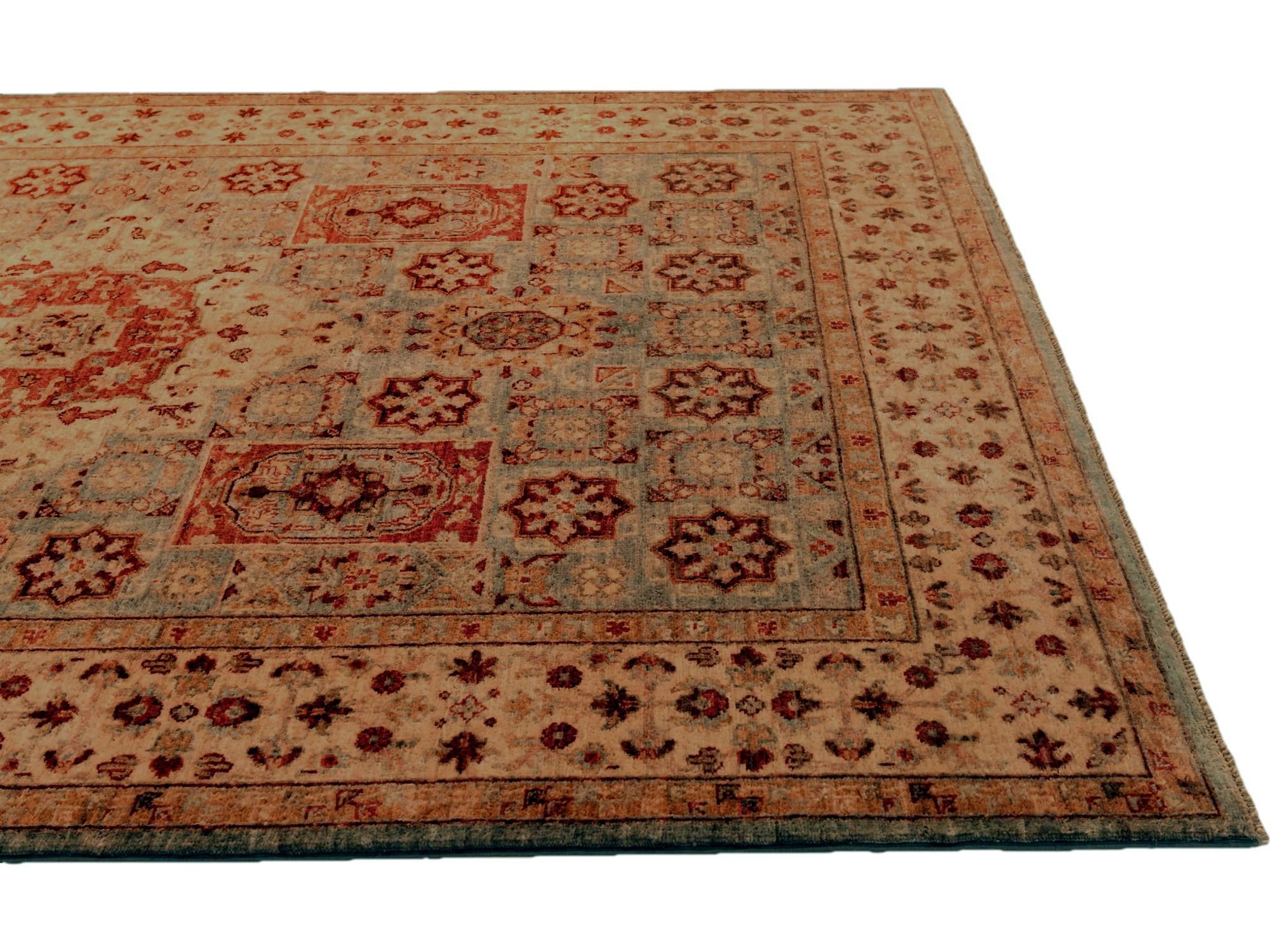 5' 7 x 7' 9 Hand Knotted Mamluk Ziegler Rug