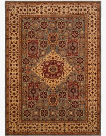 5' 7 x 7' 9 Hand Knotted Mamluk Ziegler Rug