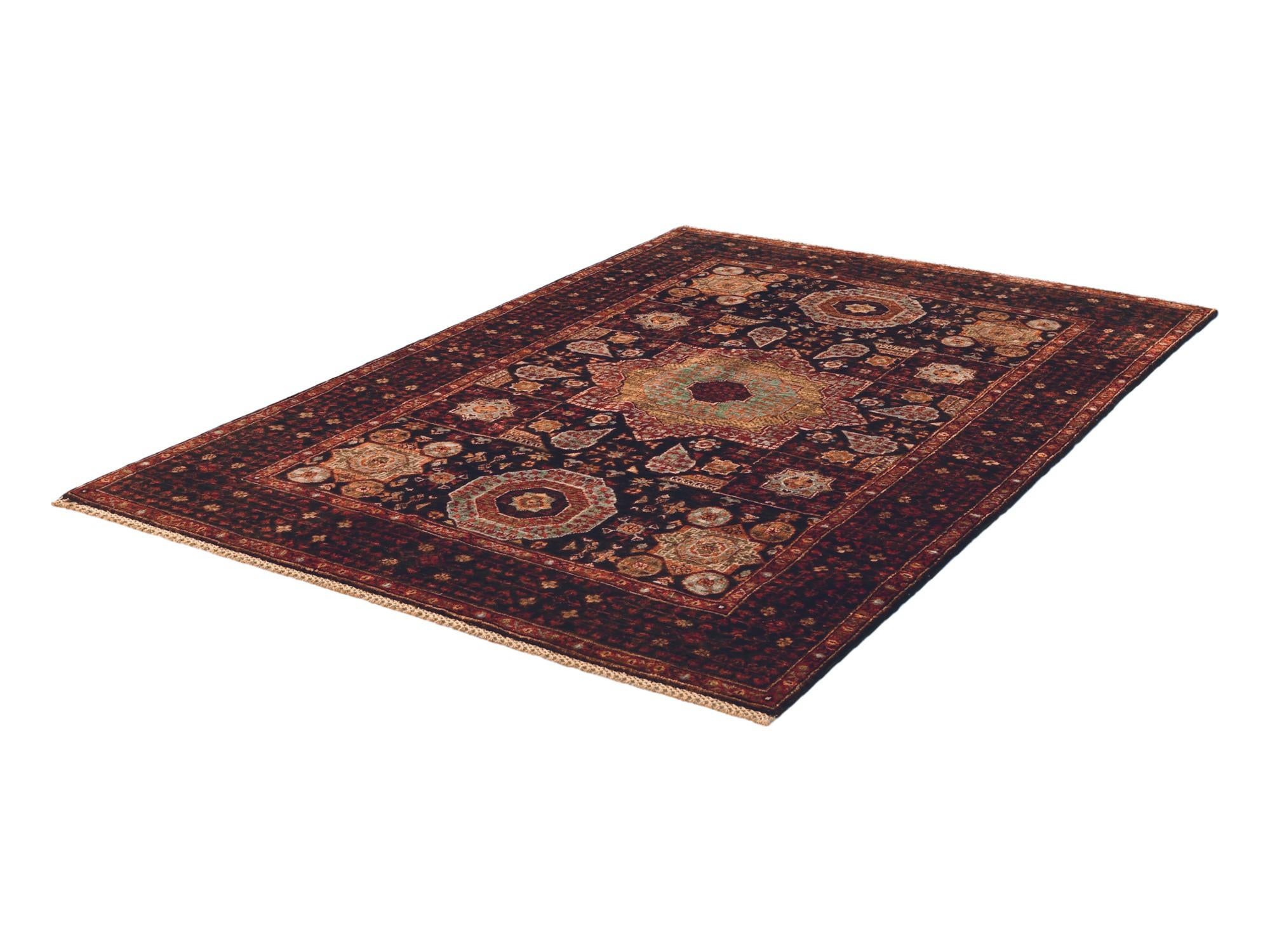4' 2 x 6' 2 Hand Knotted Mamluk Ziegler Rug