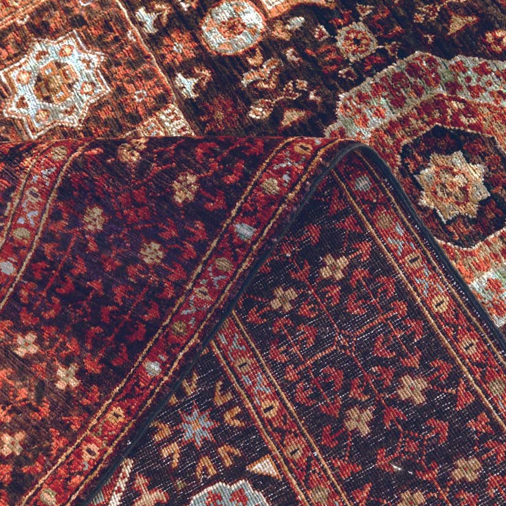 Detail image of 4' 2 x 6' 2 Hand Knotted Mamluk Ziegler Rug