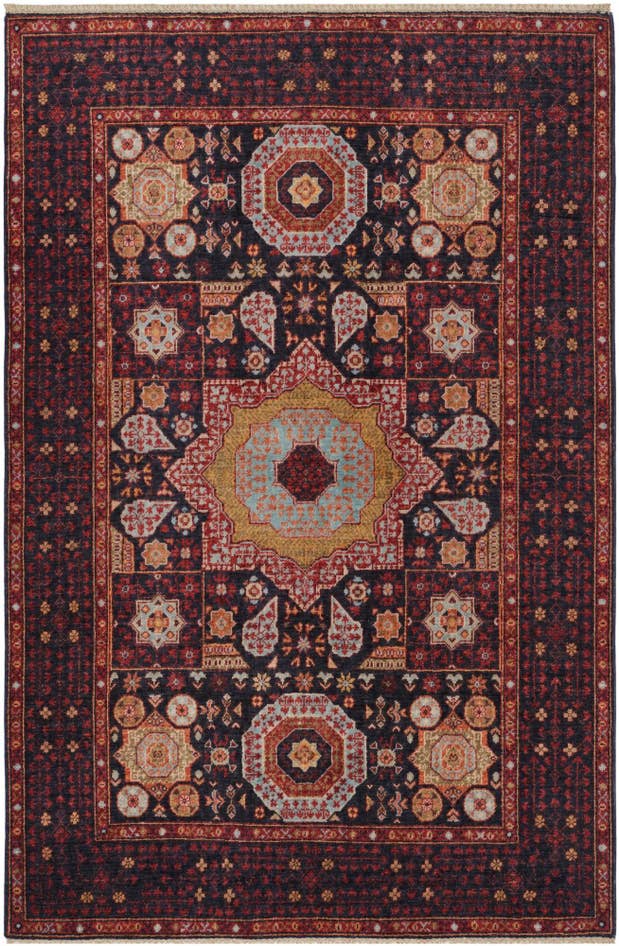 Detail image of 125cm x 190cm Hand Knotted Mamluk Ziegler Rug