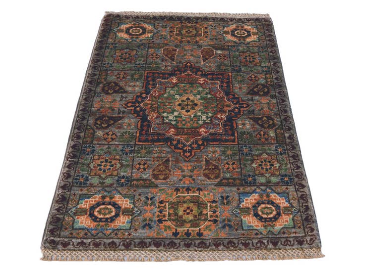Detail image of 2' 1 x 3' 1 Hand Knotted Mamluk Ziegler Rug