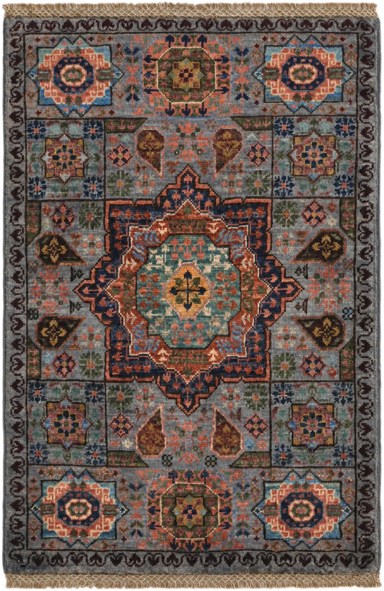 2' 1 x 3' 1 Hand Knotted Mamluk Ziegler Rug