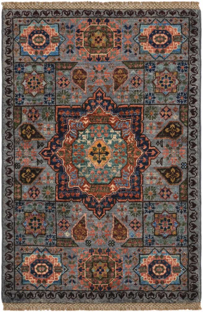 2' 1 x 3' 1 Hand Knotted Mamluk Ziegler Rug