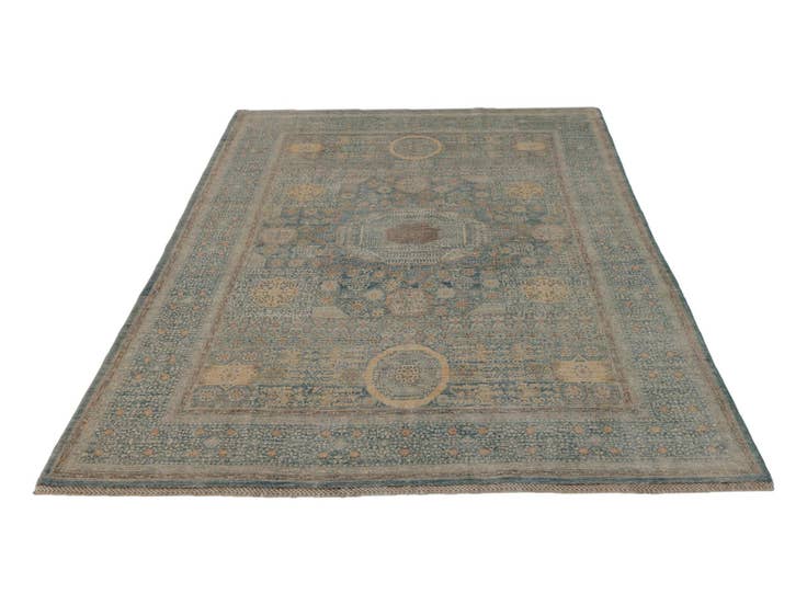 Detail image of 5' 8 x 7' 11 Hand Knotted Mamluk Ziegler Rug