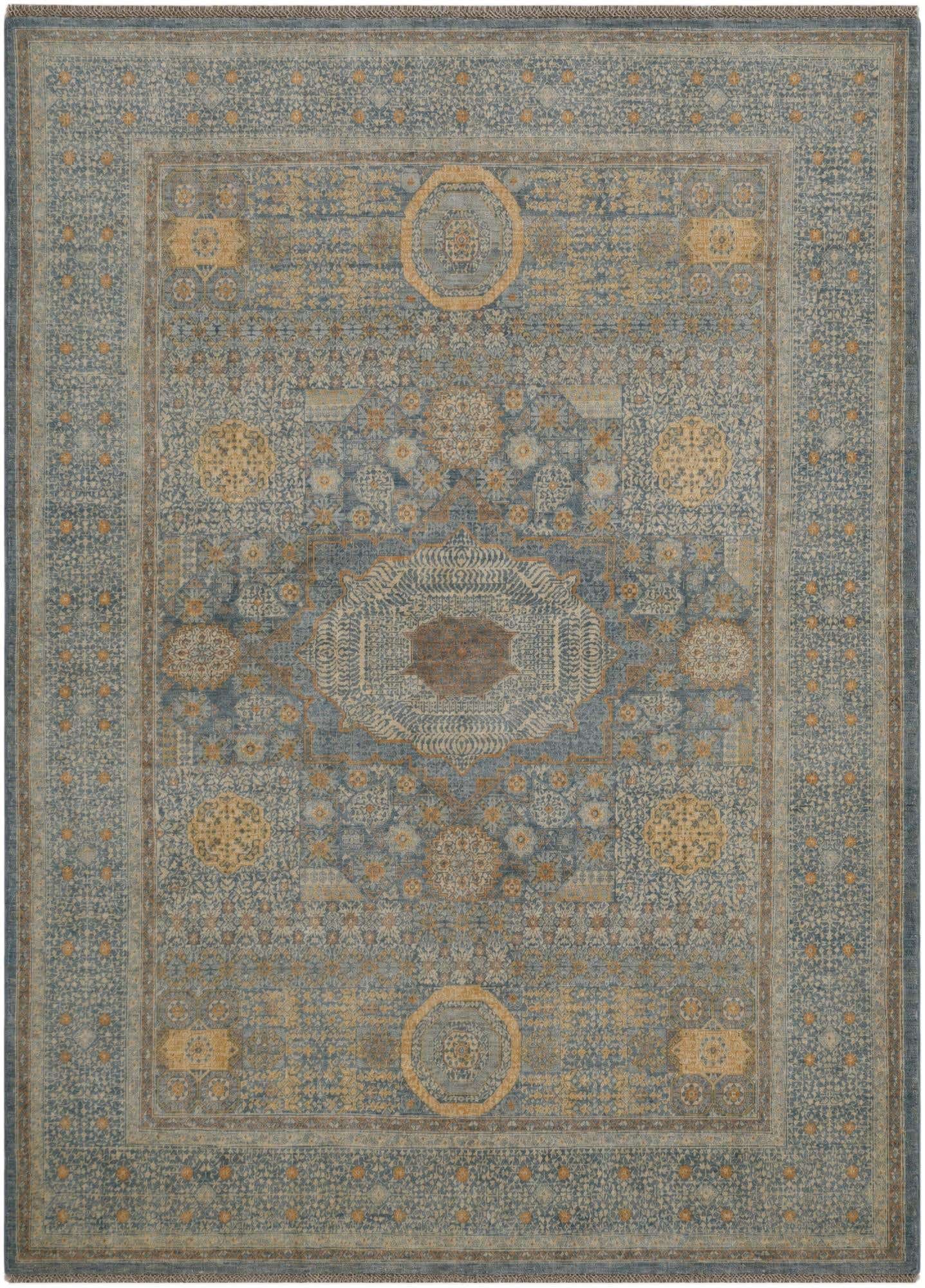 5' 8 x 7' 11 Hand Knotted Mamluk Ziegler Rug