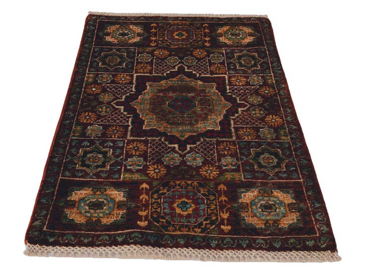 Detail image of 2' x 3' Hand Knotted Mamluk Ziegler Rug