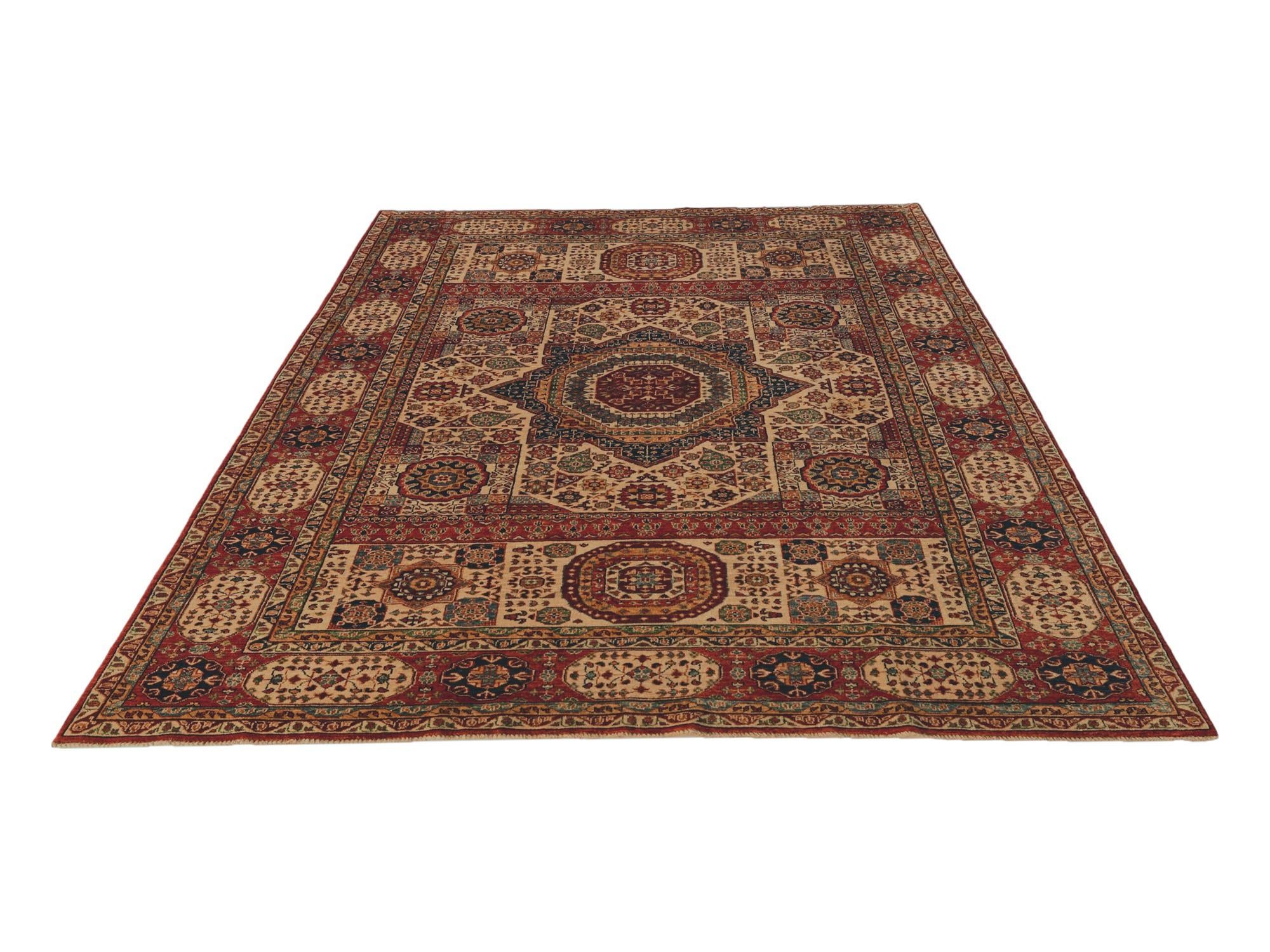 7' 5 x 9' 7 Hand Knotted Mamluk Ziegler Rug